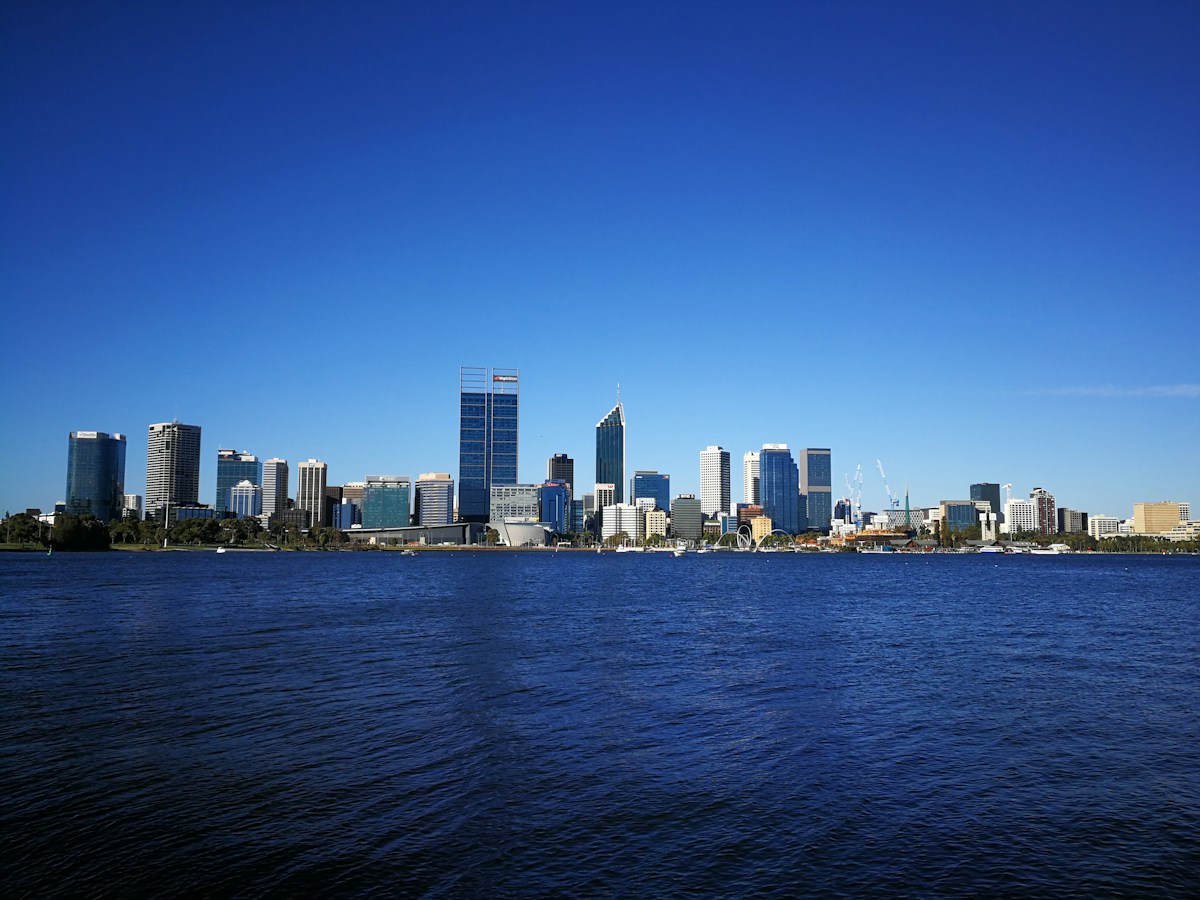 Perth skyline viewed across the Swan River